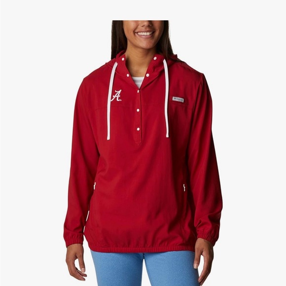 Columbia Women's CLG Tamiami Hoodie, Alabama Crimson Tide, Ted, Size XL, NWT - Picture 1 of 15